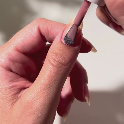 Painting Less is Mauve on nails